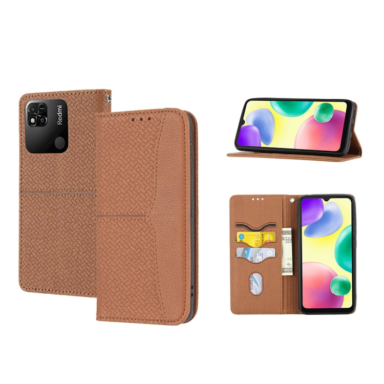 Woven Texture Stitching Magnetic PU Leather Phone Case, For OPPO Realme C31 4G Global, For Sony Xperia 10 IV, For Sony Xperia 1 IV, For Xiaomi Redmi 10A, For Xiaomi Poco M4 Pro