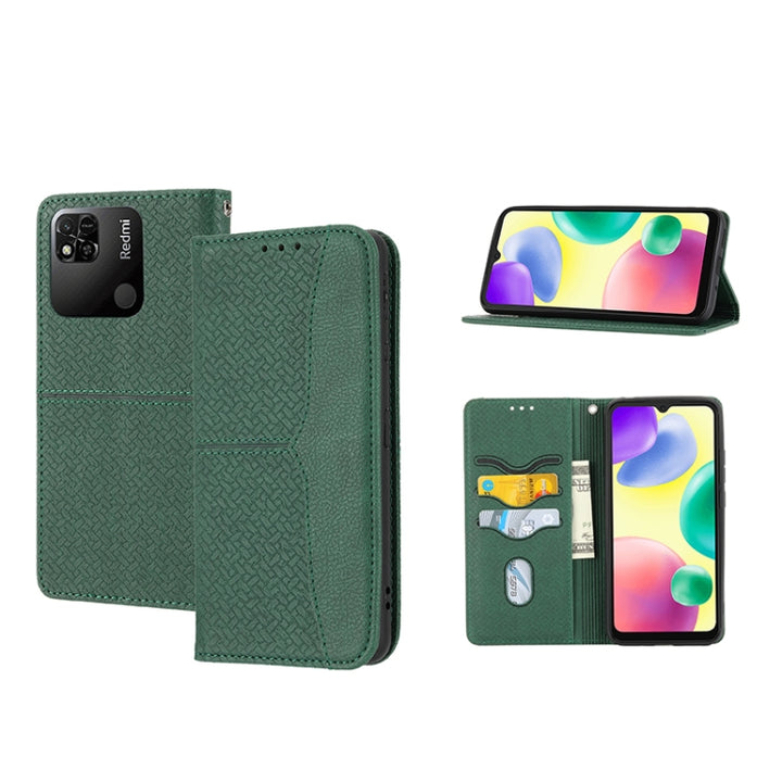 Woven Texture Stitching Magnetic PU Leather Phone Case, For OPPO Realme C31 4G Global, For Sony Xperia 10 IV, For Sony Xperia 1 IV, For Xiaomi Redmi 10A, For Xiaomi Poco M4 Pro