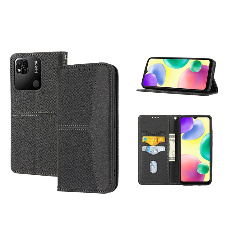 Woven Texture Stitching Magnetic PU Leather Phone Case, For OPPO Realme C31 4G Global, For Sony Xperia 10 IV, For Sony Xperia 1 IV, For Xiaomi Redmi 10A, For Xiaomi Poco M4 Pro