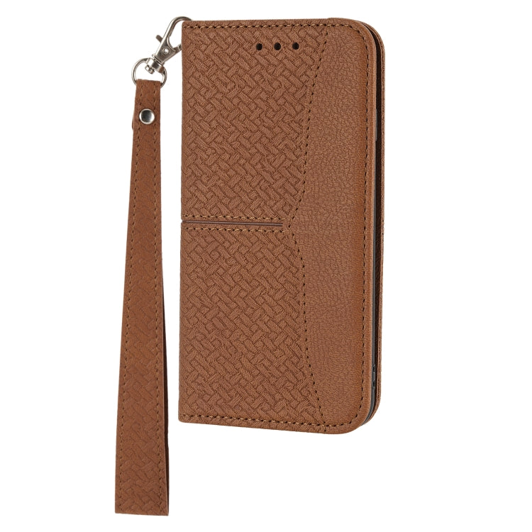 Woven Texture Stitching Magnetic PU Leather Phone Case, For Xiaomi Redmi Note 11E, For Xiaomi Redmi 10 5G, For Samsung Galaxy A03s 164.2mm US Version