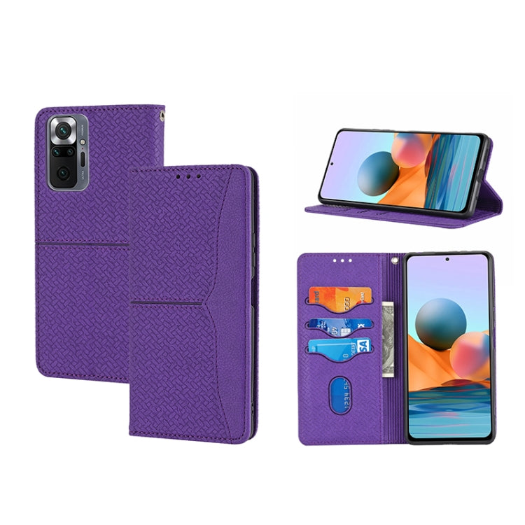 Woven Texture Stitching Magnetic PU Leather Phone Case, For Xiaomi Redmi Note 11E, For Xiaomi Redmi 10 5G, For Samsung Galaxy A03s 164.2mm US Version