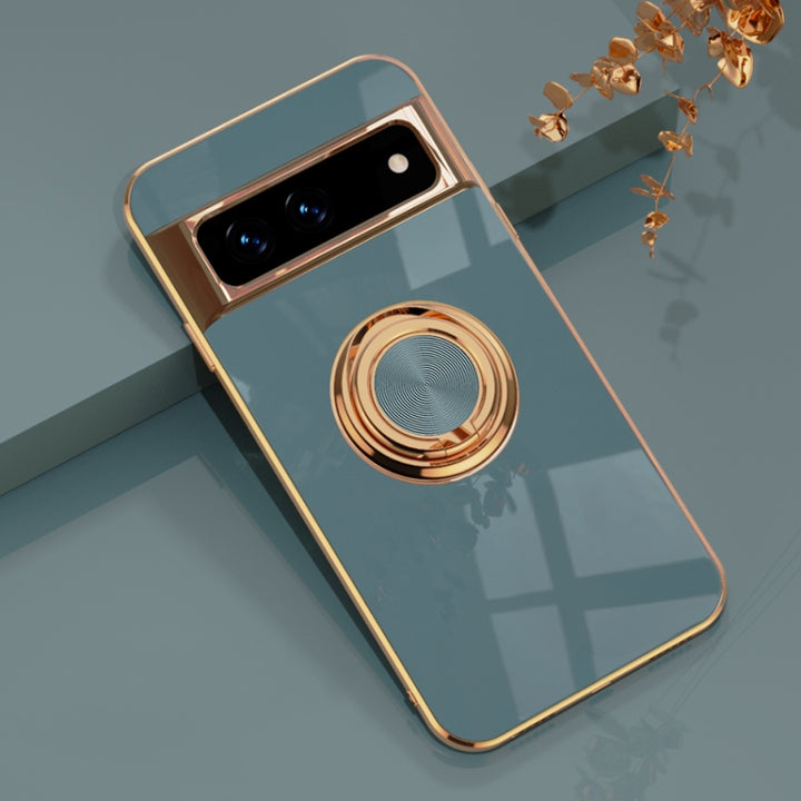 6D Electroplating Full Coverage Silicone Protective Case with Magnetic Ring Holder, For Google Pixel 7, For Google Pixel 7 Pro, For Sony Xperia 1 IV, For Sony Xperia 10 IV, For Sony Xperia ACE III