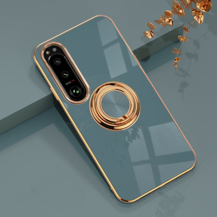 6D Electroplating Full Coverage Silicone Protective Case with Magnetic Ring Holder, For Google Pixel 7, For Google Pixel 7 Pro, For Sony Xperia 1 IV, For Sony Xperia 10 IV, For Sony Xperia ACE III