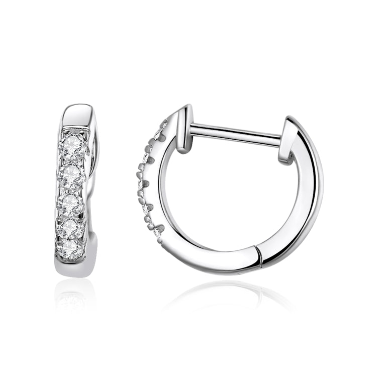 S925 Sterling Silver Simple Ear Buckle Women Earrings, S, M