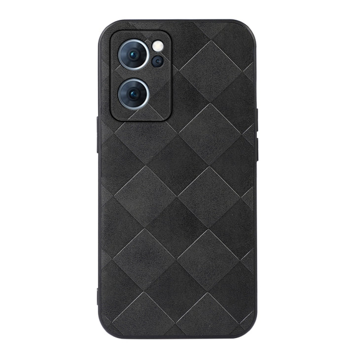 Weave Plaid PU Phone Case, For OPPO Reno7 5G International Version / Find X5 Lite, For OPPO Reno7 5G Chinese Version, For OPPO Reno7 Pro, For Sony Xperia 1 IV, For Samsung Galaxy M33 5G