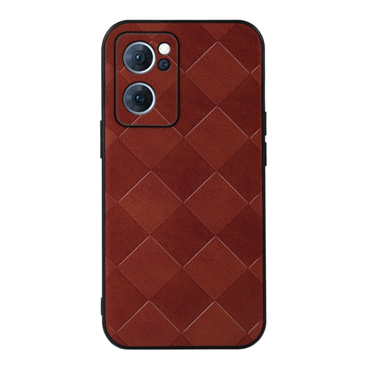 Weave Plaid PU Phone Case, For OPPO Reno7 5G International Version / Find X5 Lite, For OPPO Reno7 5G Chinese Version, For OPPO Reno7 Pro, For Sony Xperia 1 IV, For Samsung Galaxy M33 5G