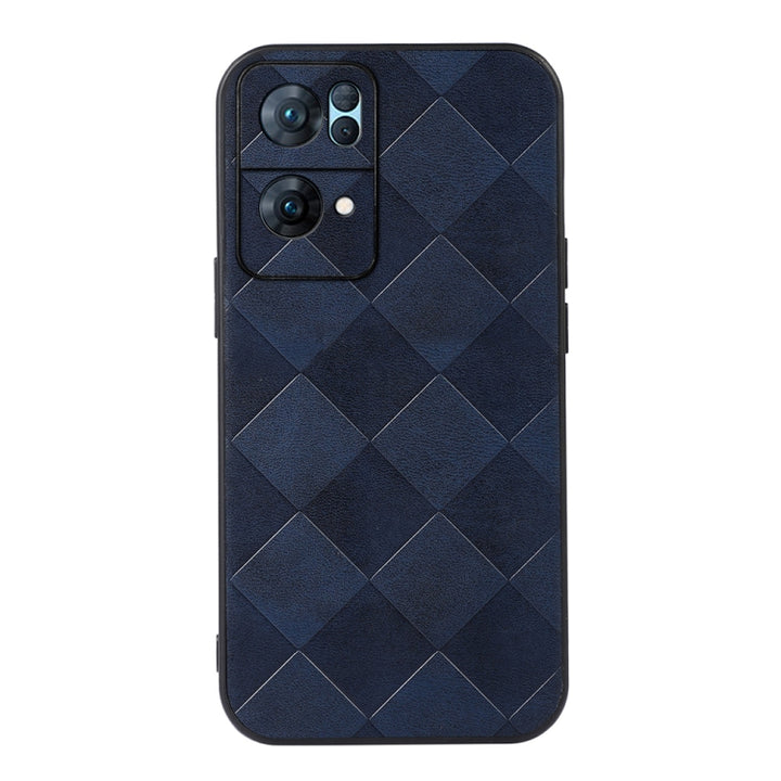 Weave Plaid PU Phone Case, For OPPO Reno7 5G International Version / Find X5 Lite, For OPPO Reno7 5G Chinese Version, For OPPO Reno7 Pro, For Sony Xperia 1 IV, For Samsung Galaxy M33 5G