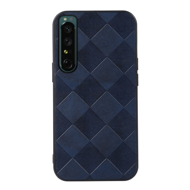 Weave Plaid PU Phone Case, For OPPO Reno7 5G International Version / Find X5 Lite, For OPPO Reno7 5G Chinese Version, For OPPO Reno7 Pro, For Sony Xperia 1 IV, For Samsung Galaxy M33 5G