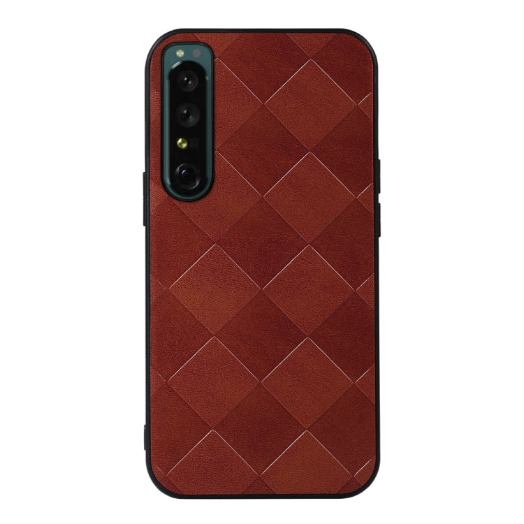 Weave Plaid PU Phone Case, For OPPO Reno7 5G International Version / Find X5 Lite, For OPPO Reno7 5G Chinese Version, For OPPO Reno7 Pro, For Sony Xperia 1 IV, For Samsung Galaxy M33 5G