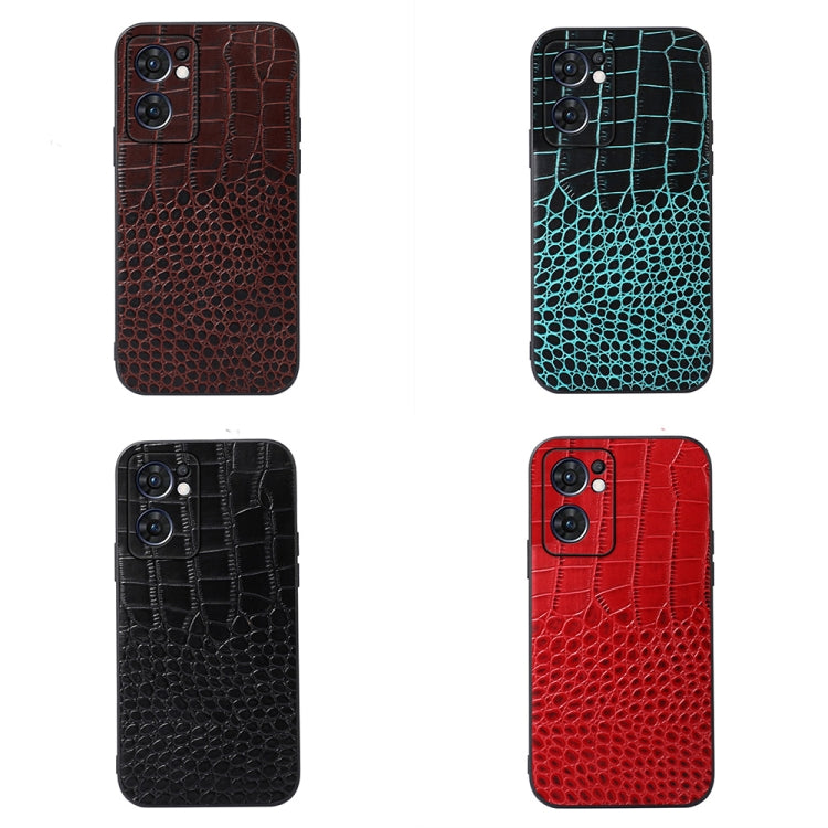 Crocodile Texture Genuine Leather Phone Case, For OPPO Reno7 5G International Version / Find X5 Lite, For OPPO Reno7 5G Chinese Version, For OPPO Reno7 Pro, For Sony Xperia 1 IV, For Samsung Galaxy M33 5G