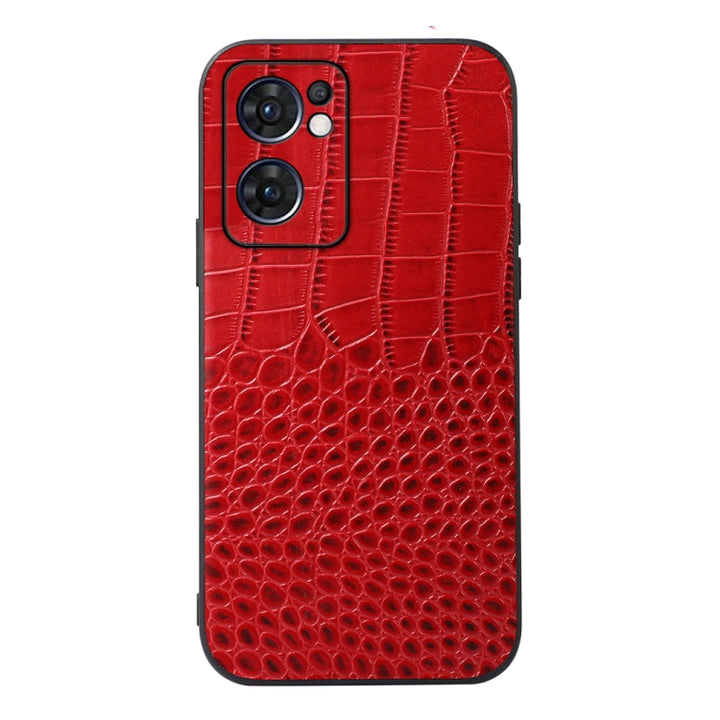 Crocodile Texture Genuine Leather Phone Case, For OPPO Reno7 5G International Version / Find X5 Lite, For OPPO Reno7 5G Chinese Version, For OPPO Reno7 Pro, For Sony Xperia 1 IV, For Samsung Galaxy M33 5G