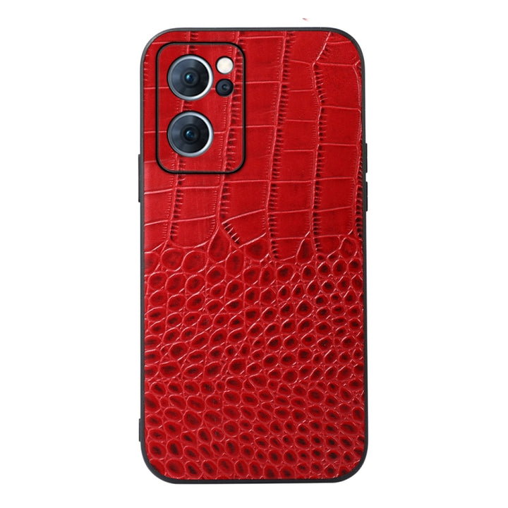 Crocodile Texture Genuine Leather Phone Case, For OPPO Reno7 5G International Version / Find X5 Lite, For OPPO Reno7 5G Chinese Version, For OPPO Reno7 Pro, For Sony Xperia 1 IV, For Samsung Galaxy M33 5G