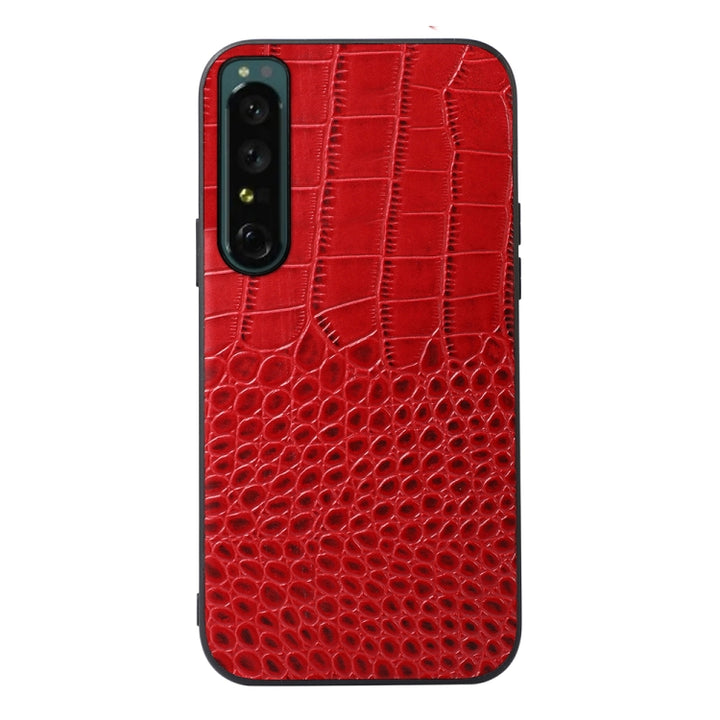 Crocodile Texture Genuine Leather Phone Case, For OPPO Reno7 5G International Version / Find X5 Lite, For OPPO Reno7 5G Chinese Version, For OPPO Reno7 Pro, For Sony Xperia 1 IV, For Samsung Galaxy M33 5G