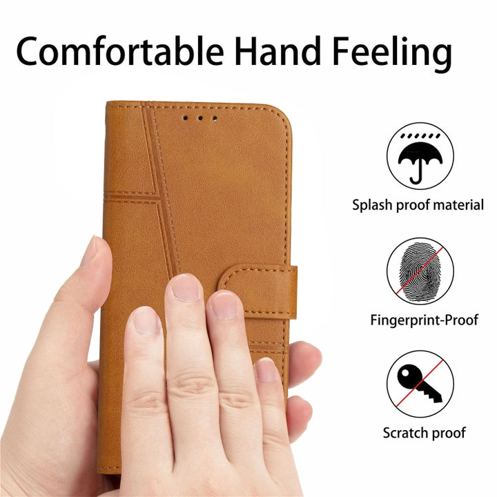 Stitching Calf Texture Buckle Leather Phone Case, For Xiaomi Redmi 10 5G/Redmi Note 11E, For Xiaomi Redmi 10A/Poco C31/Redmi 9C, For Samsung Galaxy M23 5G/ Galaxy F23 Japan, For Samsung Galaxy M33 5G, For Samsung Galaxy M53