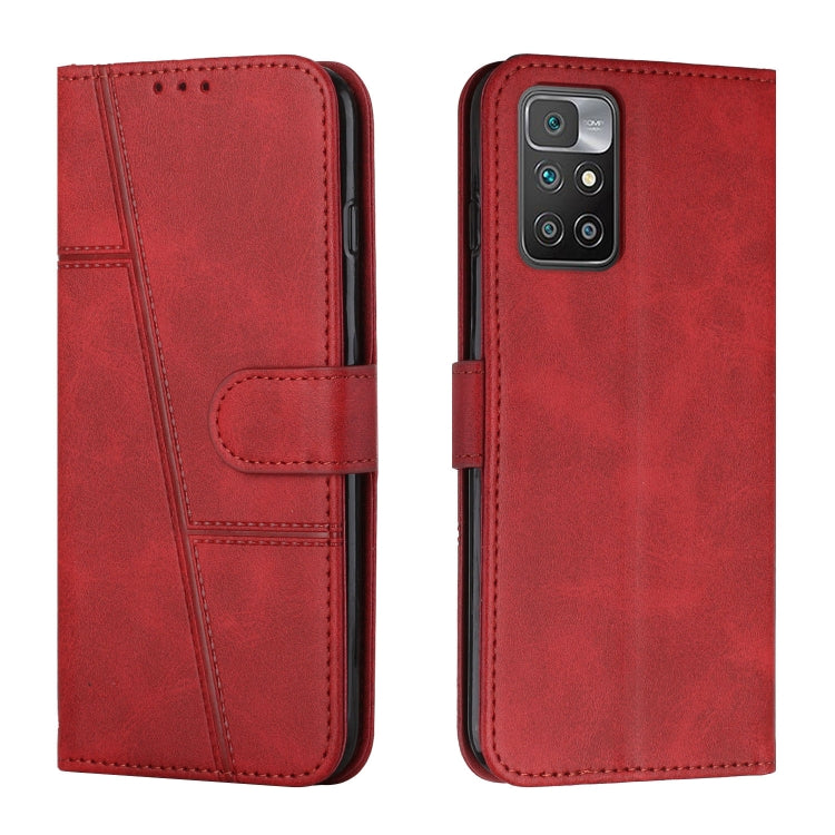 Stitching Calf Texture Buckle Leather Phone Case, For Xiaomi Redmi 10 5G/Redmi Note 11E, For Xiaomi Redmi 10A/Poco C31/Redmi 9C, For Samsung Galaxy M23 5G/ Galaxy F23 Japan, For Samsung Galaxy M33 5G, For Samsung Galaxy M53