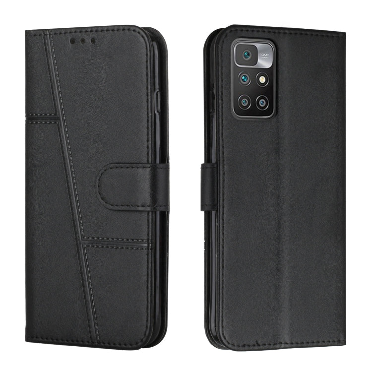 Stitching Calf Texture Buckle Leather Phone Case, For Xiaomi Redmi 10 5G/Redmi Note 11E, For Xiaomi Redmi 10A/Poco C31/Redmi 9C, For Samsung Galaxy M23 5G/ Galaxy F23 Japan, For Samsung Galaxy M33 5G, For Samsung Galaxy M53