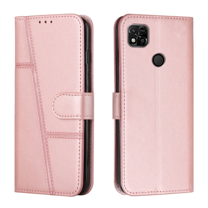 Stitching Calf Texture Buckle Leather Phone Case, For Xiaomi Redmi 10 5G/Redmi Note 11E, For Xiaomi Redmi 10A/Poco C31/Redmi 9C, For Samsung Galaxy M23 5G/ Galaxy F23 Japan, For Samsung Galaxy M33 5G, For Samsung Galaxy M53