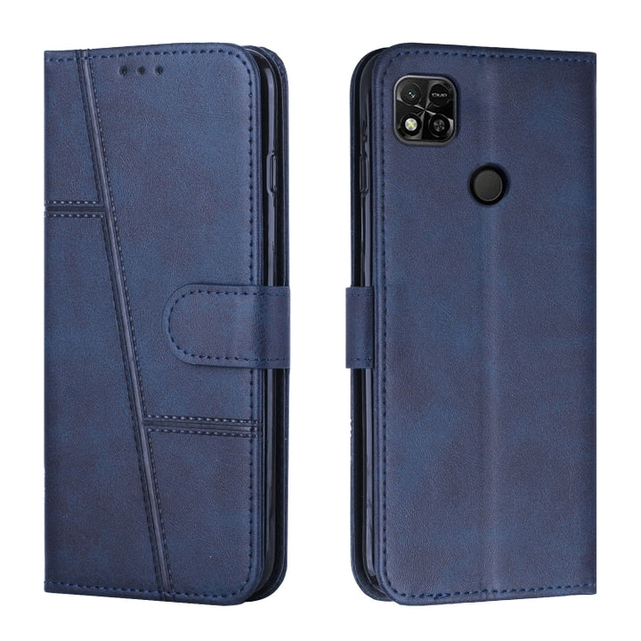 Stitching Calf Texture Buckle Leather Phone Case, For Xiaomi Redmi 10 5G/Redmi Note 11E, For Xiaomi Redmi 10A/Poco C31/Redmi 9C, For Samsung Galaxy M23 5G/ Galaxy F23 Japan, For Samsung Galaxy M33 5G, For Samsung Galaxy M53