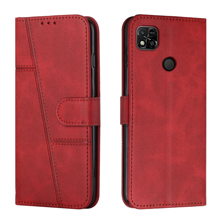 Stitching Calf Texture Buckle Leather Phone Case, For Xiaomi Redmi 10 5G/Redmi Note 11E, For Xiaomi Redmi 10A/Poco C31/Redmi 9C, For Samsung Galaxy M23 5G/ Galaxy F23 Japan, For Samsung Galaxy M33 5G, For Samsung Galaxy M53