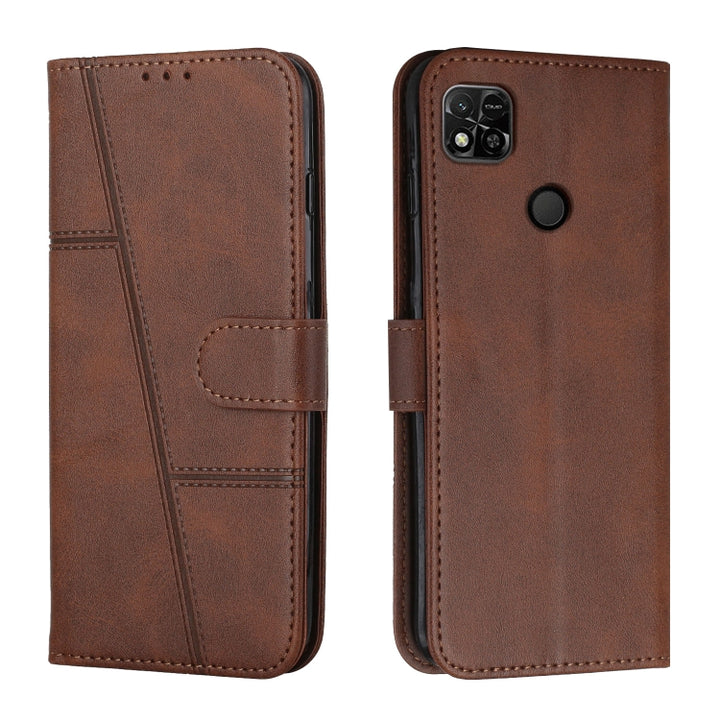 Stitching Calf Texture Buckle Leather Phone Case, For Xiaomi Redmi 10 5G/Redmi Note 11E, For Xiaomi Redmi 10A/Poco C31/Redmi 9C, For Samsung Galaxy M23 5G/ Galaxy F23 Japan, For Samsung Galaxy M33 5G, For Samsung Galaxy M53