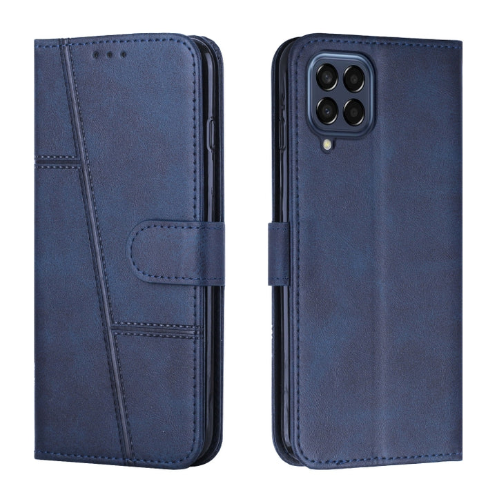 Stitching Calf Texture Buckle Leather Phone Case, For Xiaomi Redmi 10 5G/Redmi Note 11E, For Xiaomi Redmi 10A/Poco C31/Redmi 9C, For Samsung Galaxy M23 5G/ Galaxy F23 Japan, For Samsung Galaxy M33 5G, For Samsung Galaxy M53