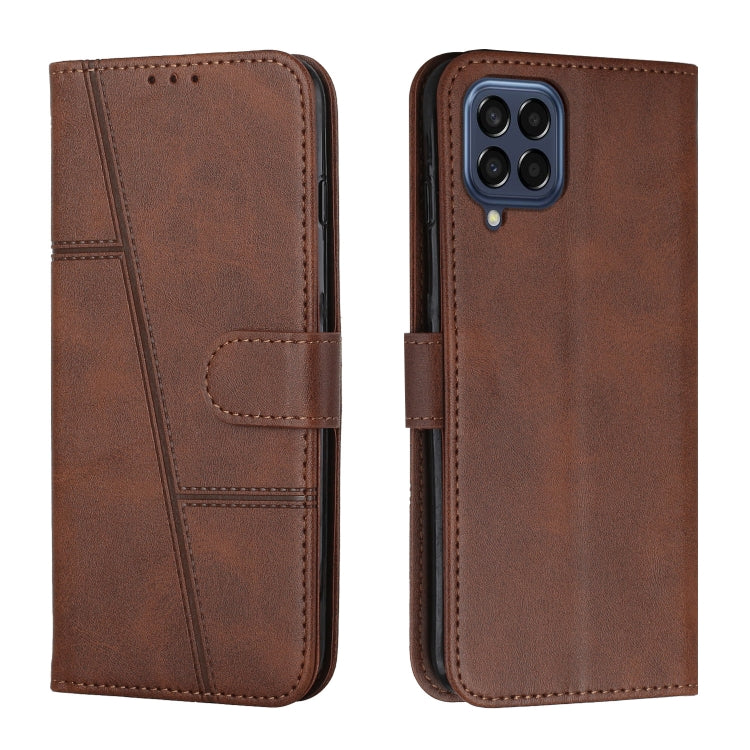 Stitching Calf Texture Buckle Leather Phone Case, For Xiaomi Redmi 10 5G/Redmi Note 11E, For Xiaomi Redmi 10A/Poco C31/Redmi 9C, For Samsung Galaxy M23 5G/ Galaxy F23 Japan, For Samsung Galaxy M33 5G, For Samsung Galaxy M53