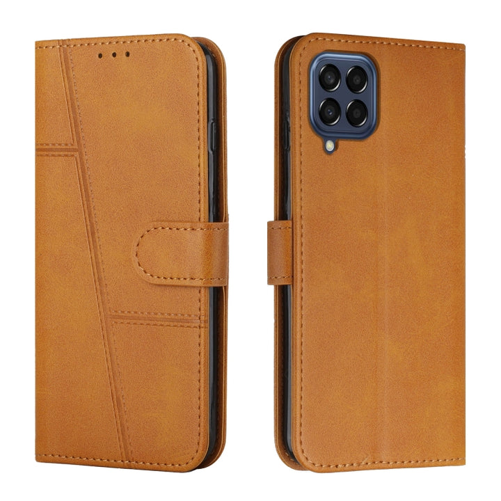 Stitching Calf Texture Buckle Leather Phone Case, For Xiaomi Redmi 10 5G/Redmi Note 11E, For Xiaomi Redmi 10A/Poco C31/Redmi 9C, For Samsung Galaxy M23 5G/ Galaxy F23 Japan, For Samsung Galaxy M33 5G, For Samsung Galaxy M53