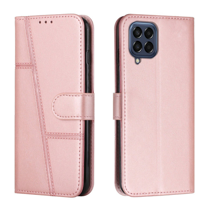 Stitching Calf Texture Buckle Leather Phone Case, For Xiaomi Redmi 10 5G/Redmi Note 11E, For Xiaomi Redmi 10A/Poco C31/Redmi 9C, For Samsung Galaxy M23 5G/ Galaxy F23 Japan, For Samsung Galaxy M33 5G, For Samsung Galaxy M53