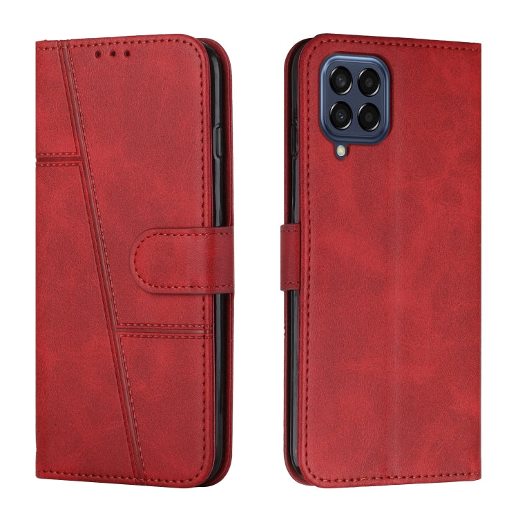 Stitching Calf Texture Buckle Leather Phone Case, For Xiaomi Redmi 10 5G/Redmi Note 11E, For Xiaomi Redmi 10A/Poco C31/Redmi 9C, For Samsung Galaxy M23 5G/ Galaxy F23 Japan, For Samsung Galaxy M33 5G, For Samsung Galaxy M53