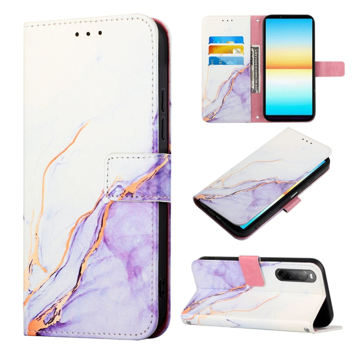 PT003 Marble Pattern Flip Leather Phone Case, For Sony Xperia 10 IV, For Sony Xperia ACE III, For Xiaomi Redmi 10A, For Samsung Galaxy M33 5G, For Samsung Galaxy M53 5G