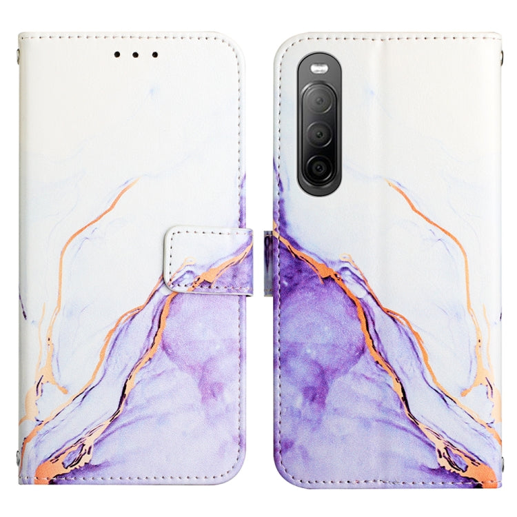 PT003 Marble Pattern Flip Leather Phone Case, For Sony Xperia 10 IV, For Sony Xperia ACE III, For Xiaomi Redmi 10A, For Samsung Galaxy M33 5G, For Samsung Galaxy M53 5G