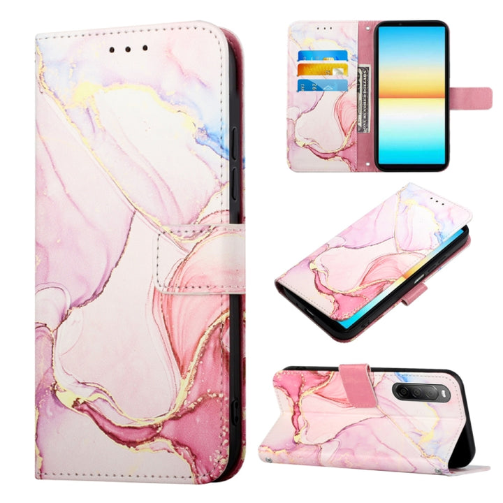 PT003 Marble Pattern Flip Leather Phone Case, For Sony Xperia 10 IV, For Sony Xperia ACE III, For Xiaomi Redmi 10A, For Samsung Galaxy M33 5G, For Samsung Galaxy M53 5G