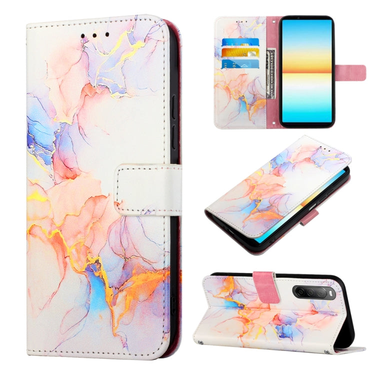 PT003 Marble Pattern Flip Leather Phone Case, For Sony Xperia 10 IV, For Sony Xperia ACE III, For Xiaomi Redmi 10A, For Samsung Galaxy M33 5G, For Samsung Galaxy M53 5G