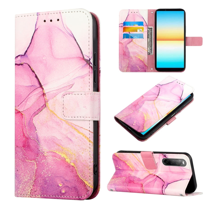 PT003 Marble Pattern Flip Leather Phone Case, For Sony Xperia 10 IV, For Sony Xperia ACE III, For Xiaomi Redmi 10A, For Samsung Galaxy M33 5G, For Samsung Galaxy M53 5G