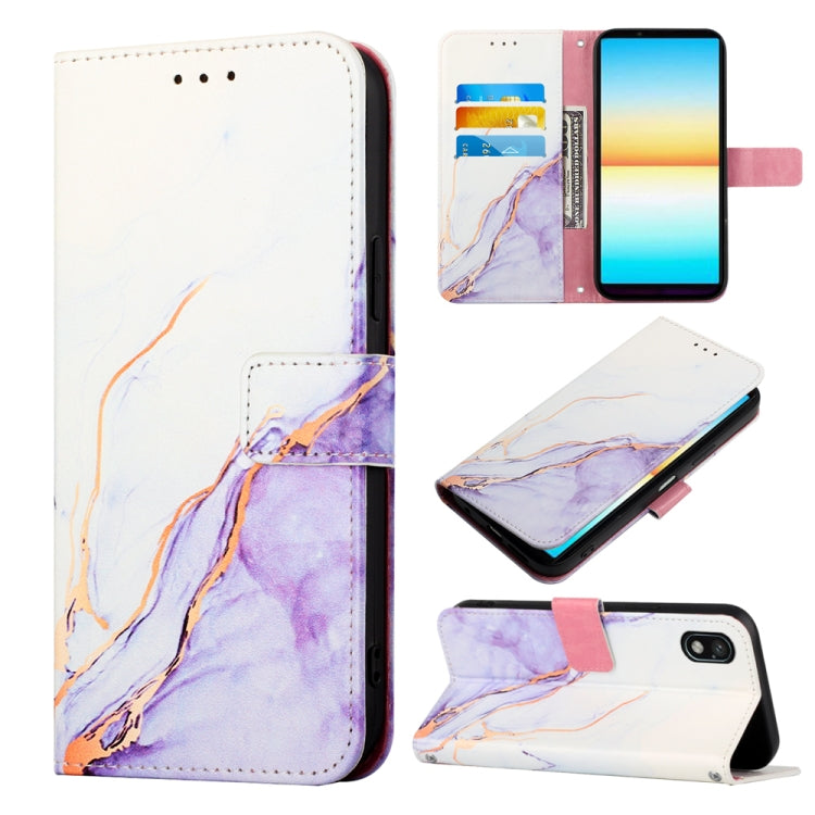 PT003 Marble Pattern Flip Leather Phone Case, For Sony Xperia 10 IV, For Sony Xperia ACE III, For Xiaomi Redmi 10A, For Samsung Galaxy M33 5G, For Samsung Galaxy M53 5G