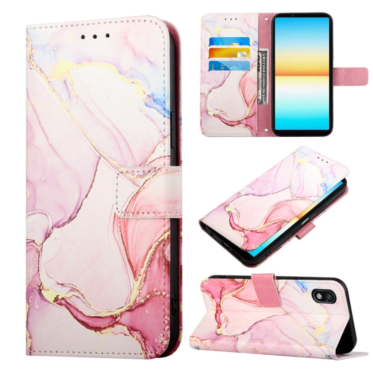 PT003 Marble Pattern Flip Leather Phone Case, For Sony Xperia 10 IV, For Sony Xperia ACE III, For Xiaomi Redmi 10A, For Samsung Galaxy M33 5G, For Samsung Galaxy M53 5G