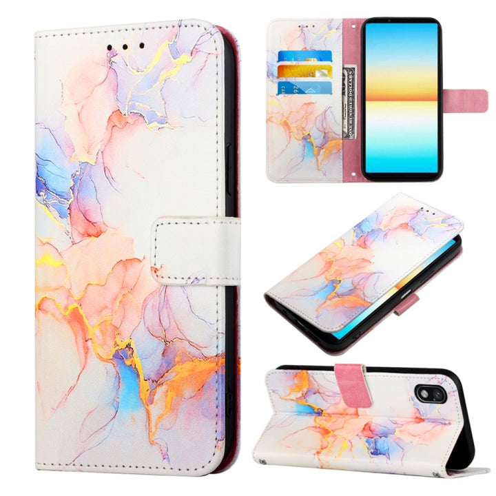 PT003 Marble Pattern Flip Leather Phone Case, For Sony Xperia 10 IV, For Sony Xperia ACE III, For Xiaomi Redmi 10A, For Samsung Galaxy M33 5G, For Samsung Galaxy M53 5G