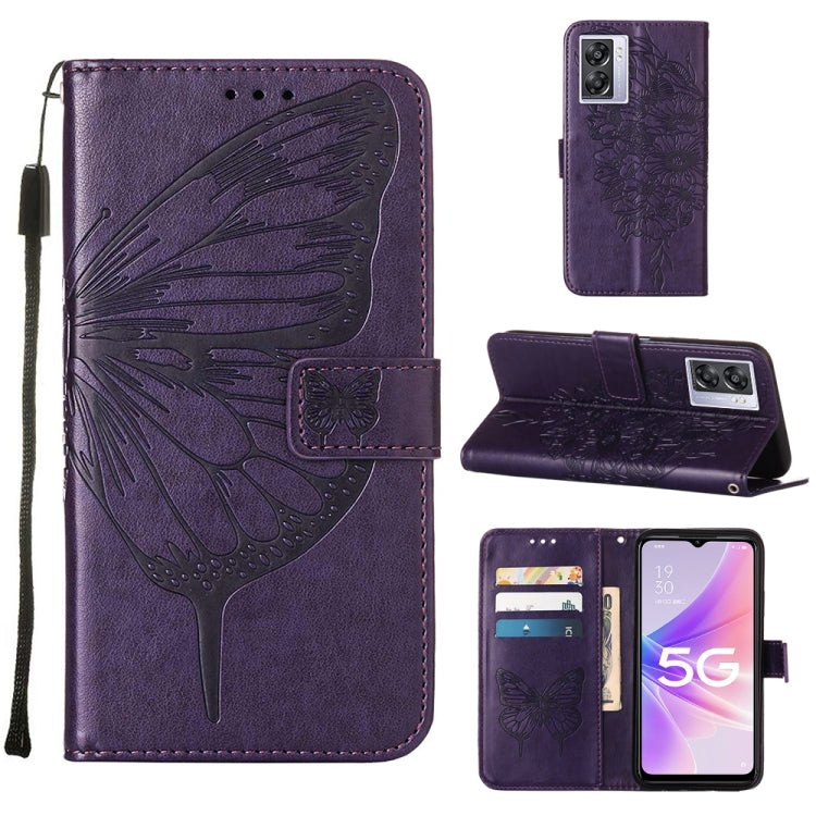 Embossed Butterfly Leather Phone Case, For OPPO A57 5G 2022, For OPPO Realme C31 4G, For OPPO Reno7 4G/F21 Pro, For Sony Xperia 1 IV