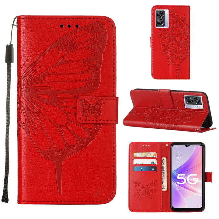 Embossed Butterfly Leather Phone Case, For OPPO A57 5G 2022, For OPPO Realme C31 4G, For OPPO Reno7 4G/F21 Pro, For Sony Xperia 1 IV