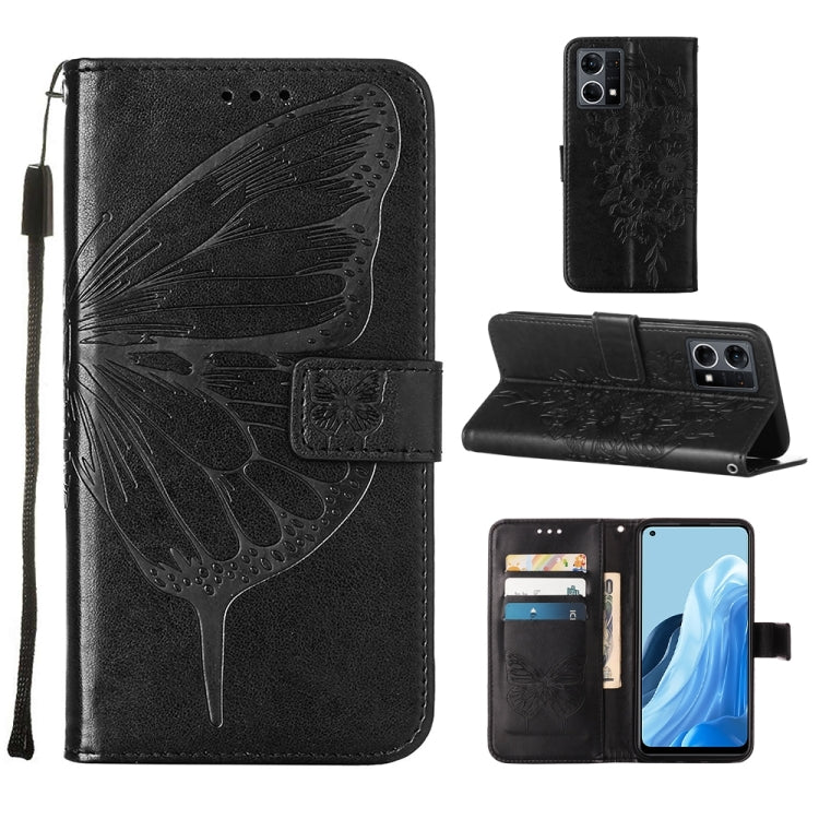 Embossed Butterfly Leather Phone Case, For OPPO A57 5G 2022, For OPPO Realme C31 4G, For OPPO Reno7 4G/F21 Pro, For Sony Xperia 1 IV