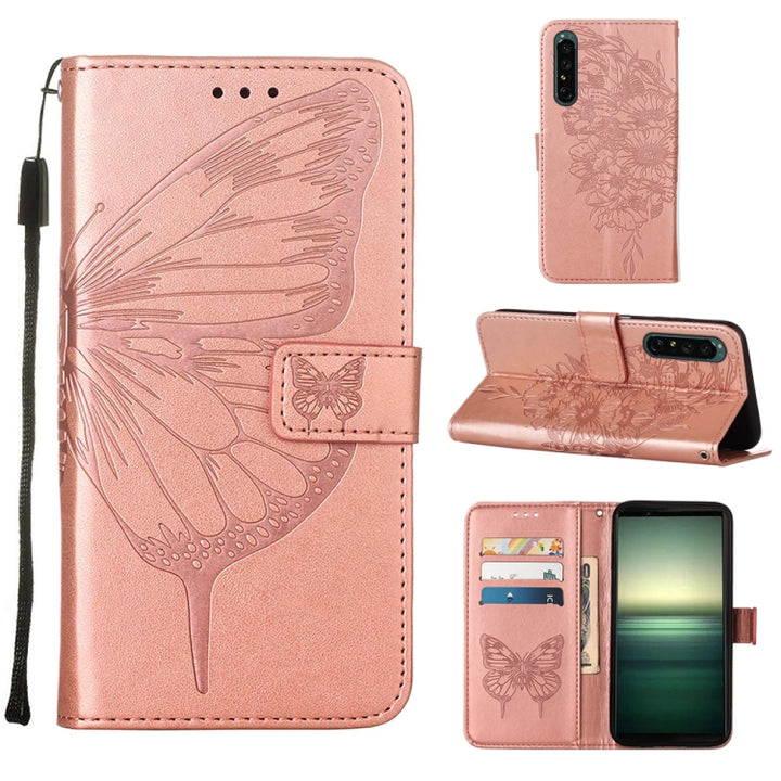 Embossed Butterfly Leather Phone Case, For OPPO A57 5G 2022, For OPPO Realme C31 4G, For OPPO Reno7 4G/F21 Pro, For Sony Xperia 1 IV