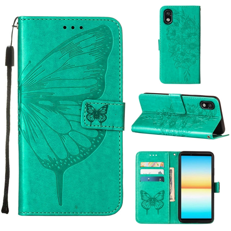 Embossed Butterfly Leather Phone Case, For Sony Xperia 10 IV, For Sony Xperia ACE III, For Xiaomi Redmi 10A, For Samsung Galaxy M33 5G