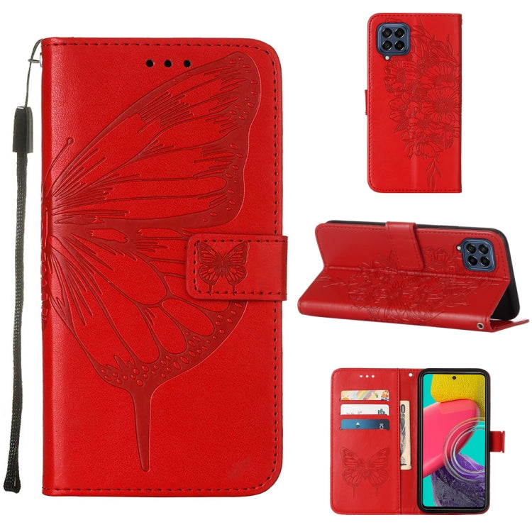 Embossed Butterfly Leather Phone Case, For Sony Xperia 10 IV, For Sony Xperia ACE III, For Xiaomi Redmi 10A, For Samsung Galaxy M33 5G