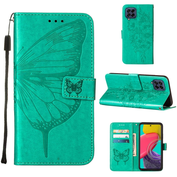 Embossed Butterfly Leather Phone Case, For Samsung Galaxy M53 5G