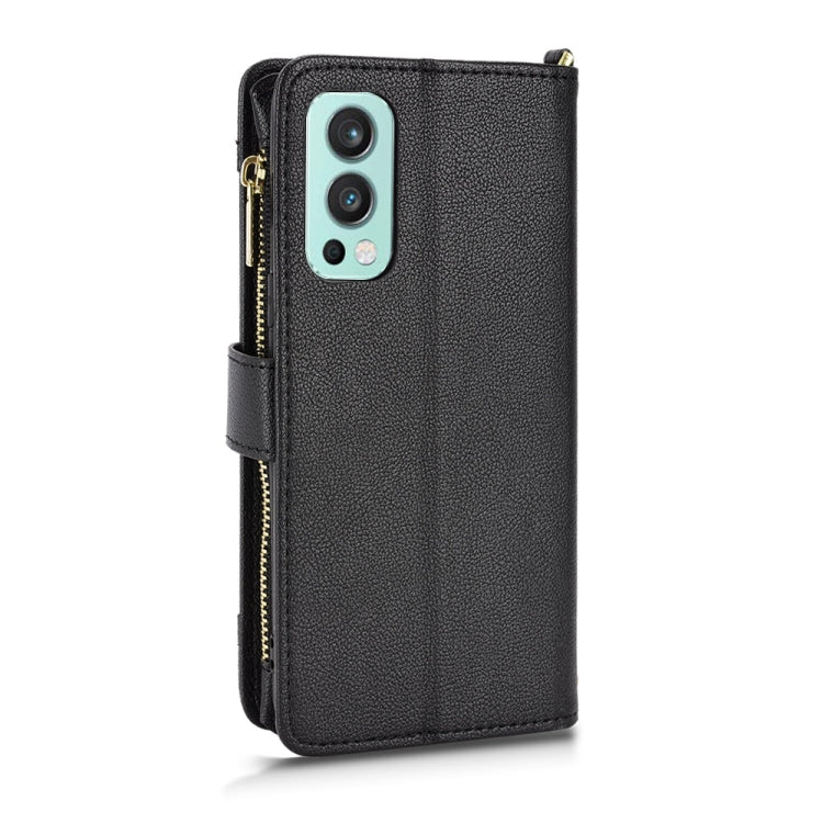 Litchi Texture Zipper Leather Phone Case, For OnePlus Nord 2 5G