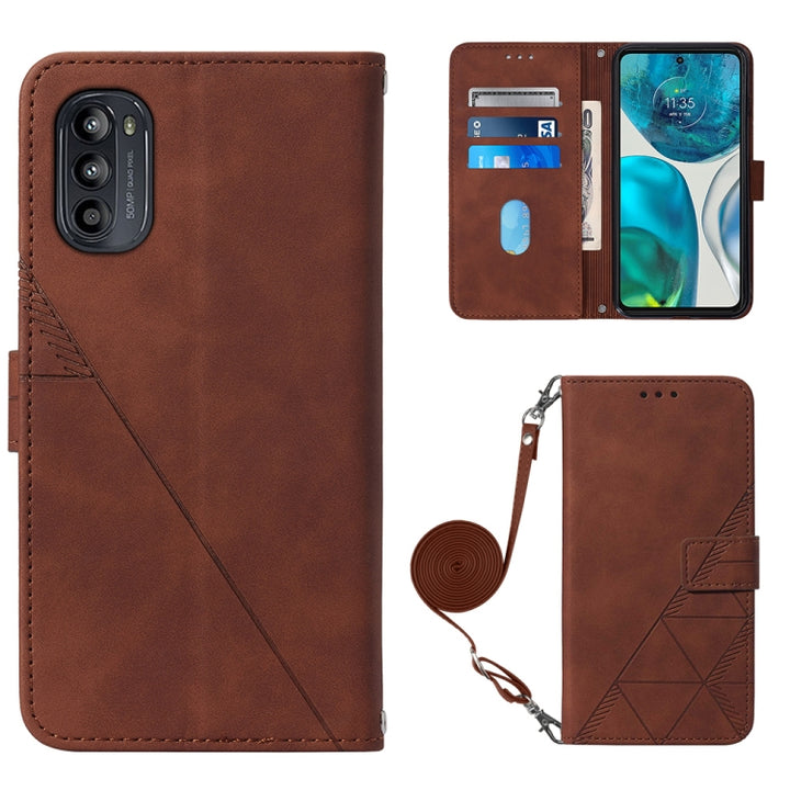 Crossbody 3D Embossed Flip Leather Phone Case, For OPPO A57 5G 2022, For OPPO Realme C31 4G, For Motorola Moto G52, For OPPO Reno7 4G/F21 Pro, For Xiaomi Poco M4 Pro 4G