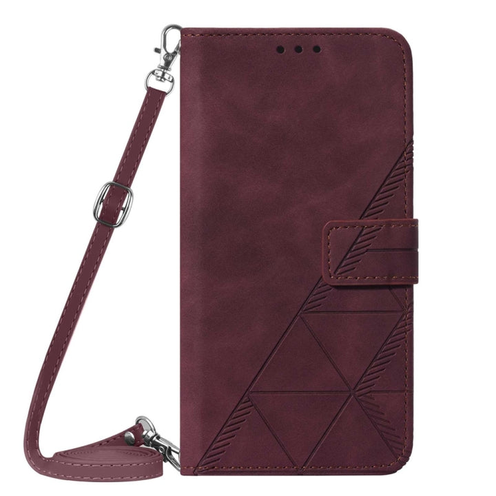 Crossbody 3D Embossed Flip Leather Phone Case, For OPPO A57 5G 2022, For OPPO Realme C31 4G, For Motorola Moto G52, For OPPO Reno7 4G/F21 Pro, For Xiaomi Poco M4 Pro 4G