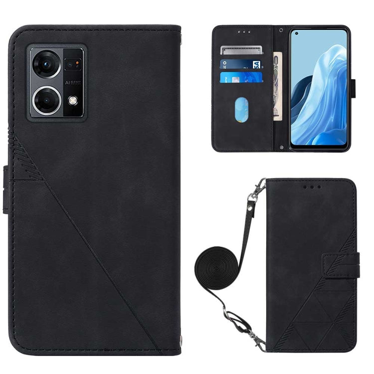 Crossbody 3D Embossed Flip Leather Phone Case, For OPPO A57 5G 2022, For OPPO Realme C31 4G, For Motorola Moto G52, For OPPO Reno7 4G/F21 Pro, For Xiaomi Poco M4 Pro 4G