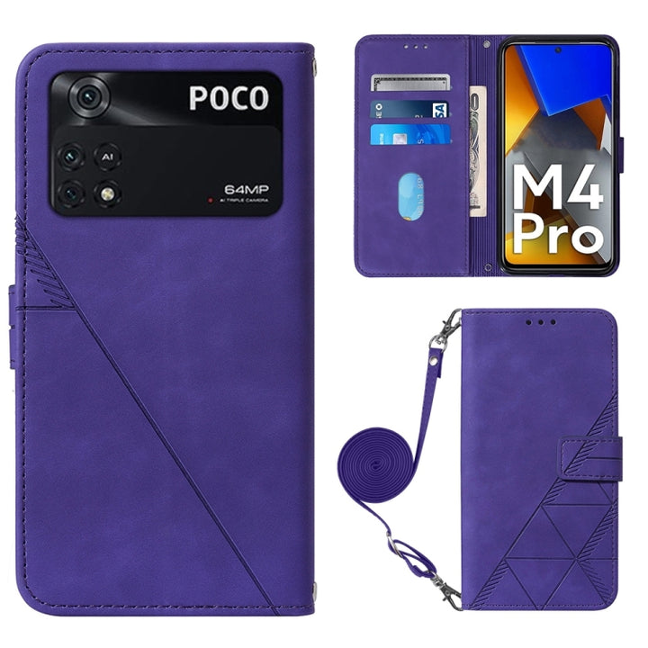 Crossbody 3D Embossed Flip Leather Phone Case, For OPPO A57 5G 2022, For OPPO Realme C31 4G, For Motorola Moto G52, For OPPO Reno7 4G/F21 Pro, For Xiaomi Poco M4 Pro 4G