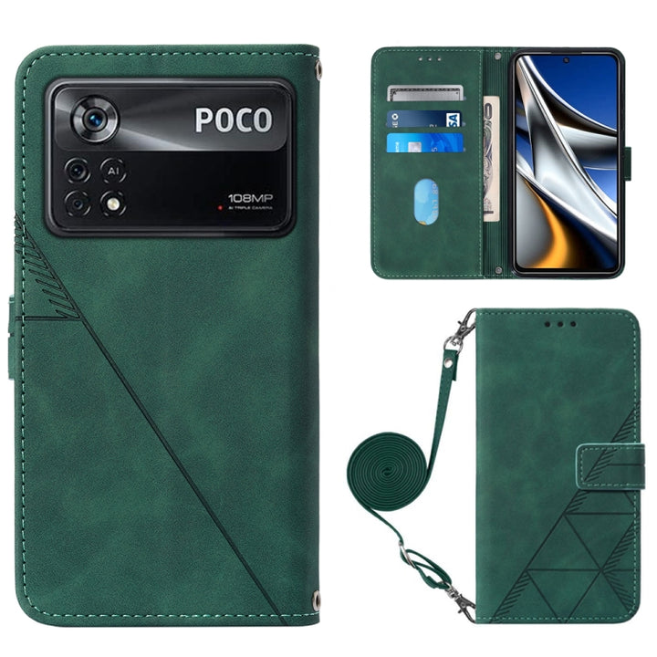 Crossbody 3D Embossed Flip Leather Phone Case, For Xiaomi Poco X4 Pro 5G, For Sony Xperia 1 IV, For Sony Xperia 10 IV, For Sony Xperia ACE III, For Xiaomi Redmi 10A